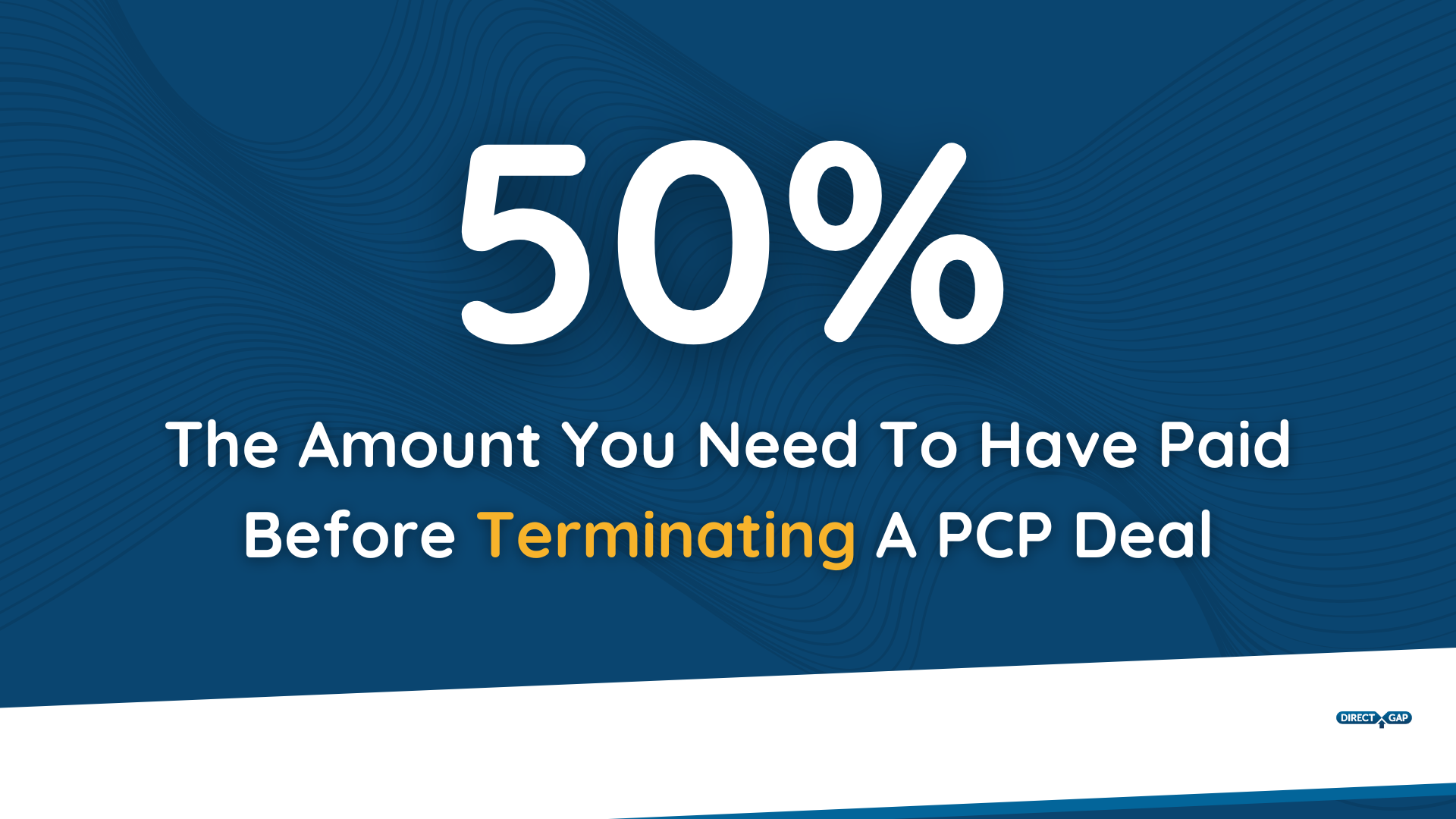 Under the Consumer Credit Act (1974) You Can Terminate Your PCP Deal After 50% Of It's Value Is Paid. However, There May Be Fees And Further Implications To This.